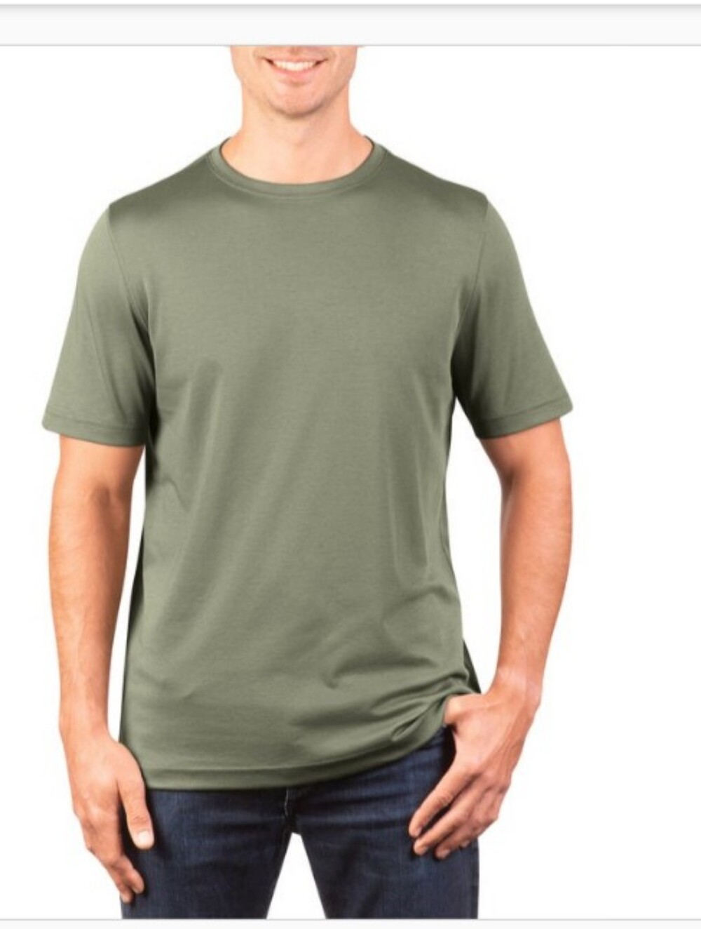 Kirkland Signature Men's Crew Neck Pima  T-Shirt